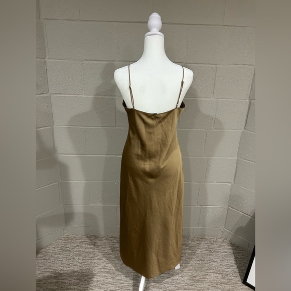 J.Crew NWT Gwyneth Slip Dress in Camel - Picture 3 of 4